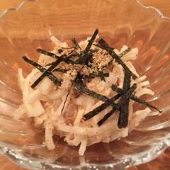 A picture of Healthy Daikon radish and tuna salad, 大根ツナサラダ, GF possible.