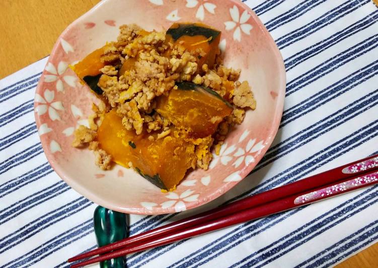 Recipe of Super Quick Homemade Japanese soy sweet Pumpkin with Chicken