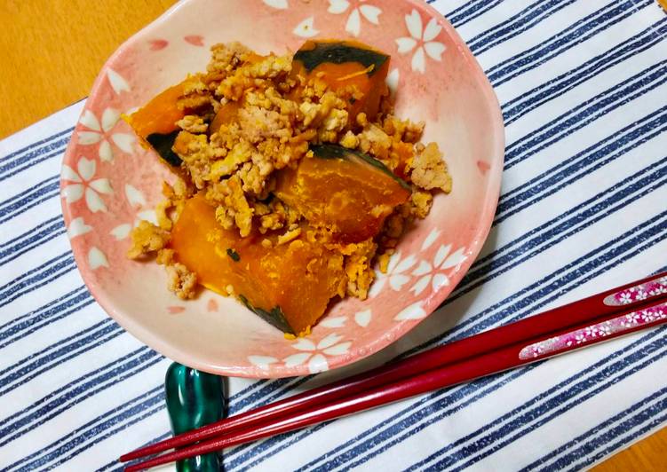 Recipe of Homemade Japanese soy sweet Pumpkin with Chicken