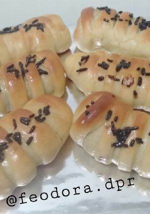 Foto resep Roti manis isi pisang coklat