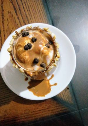 A picture of Choco honey Coffee float.