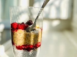 Une photo de PUDDING HEALTHY Petit-déjeuner aux graines de CHIA
