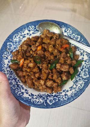 Foto resep Orek tempe basah pedas manis