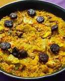 Arroz mixto con lo que había en la nevera