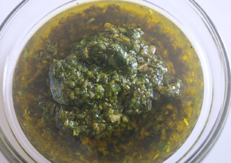 Tutorial membuat Green Chimichurri nikmat