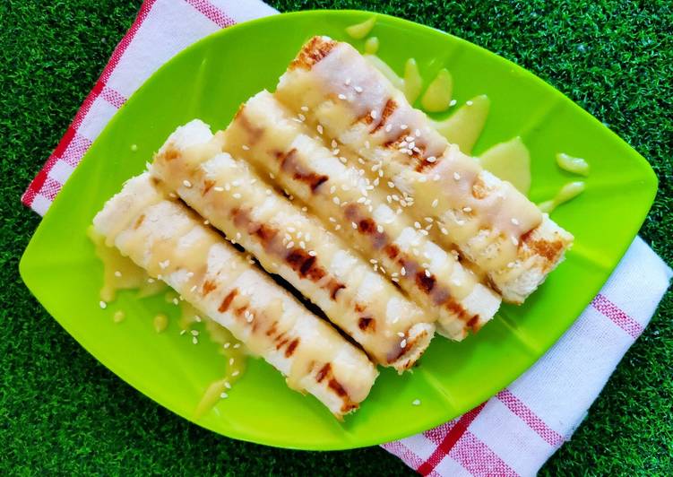 Pisang Gulung Roti Tawar