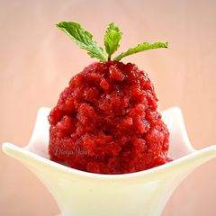 A picture of Spiced Strawberry Granita.