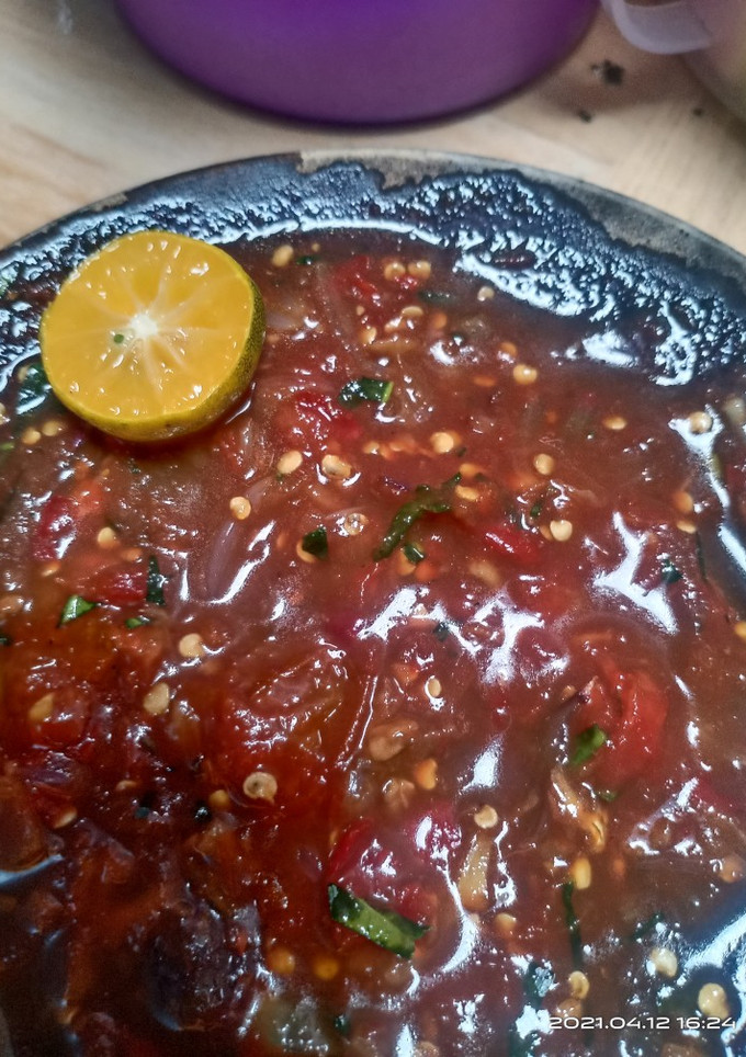 Foto resep Sambal terasi daun jeruk