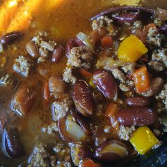 A picture of Crockpot chilli.