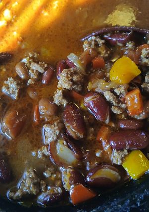 A picture of Crockpot chilli.