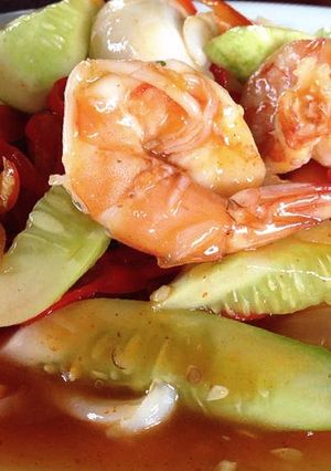 รูปของ ผัดเปรี้ยวหวานกุ้ง