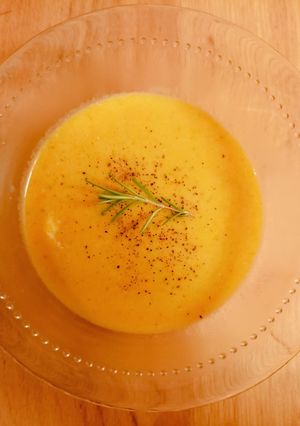 A picture of Carrot soup 🍲 🥕.