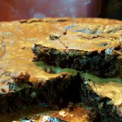 Una foto de Brownie de chocolate