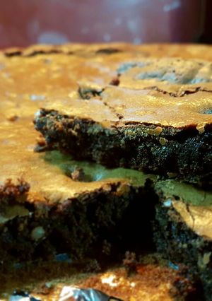 Una foto de Brownie de chocolate