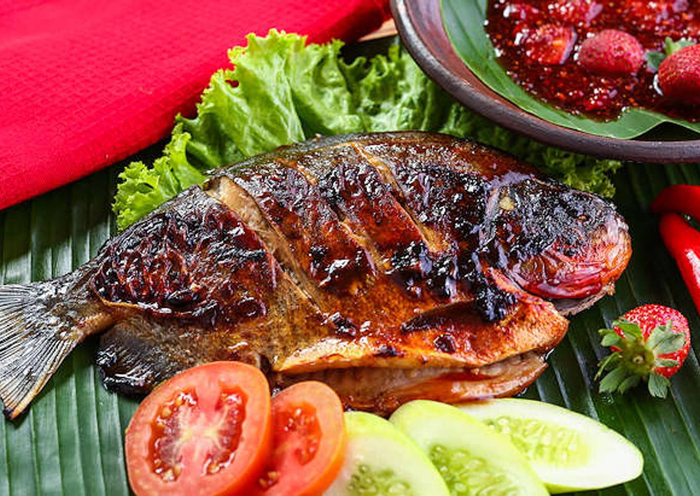 Resep Ikan Bakar Sambal Stroberi