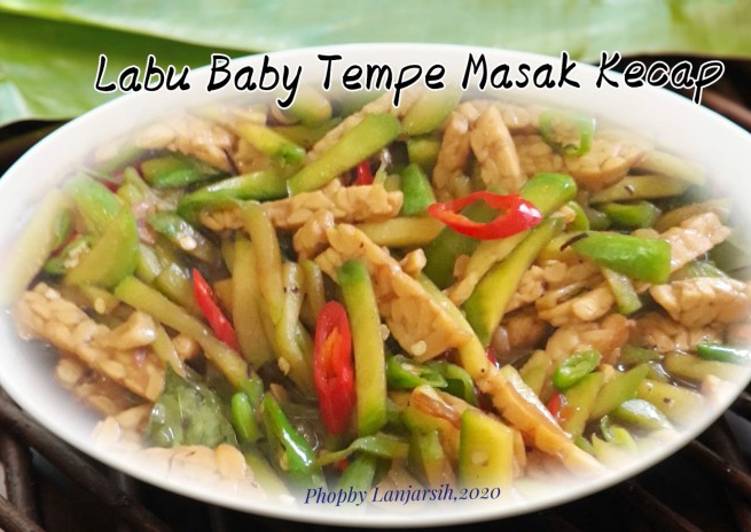 Proses memasak Labu Baby Tempe Masak Kecap yang sempurna