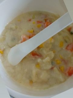 Foto resep Sup cream jagung ayam wortel