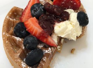 Una foto de Waffles perfectos