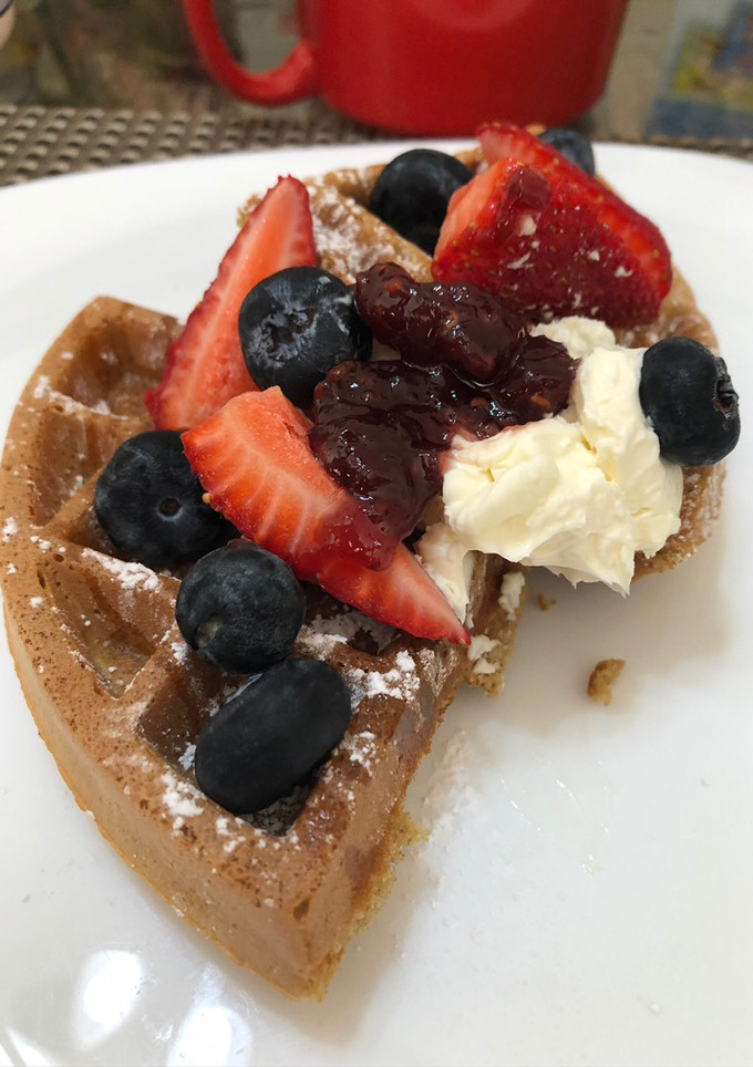 Una foto de Waffles perfectos