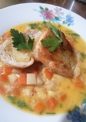 Una foto de Sopa de Cerveza