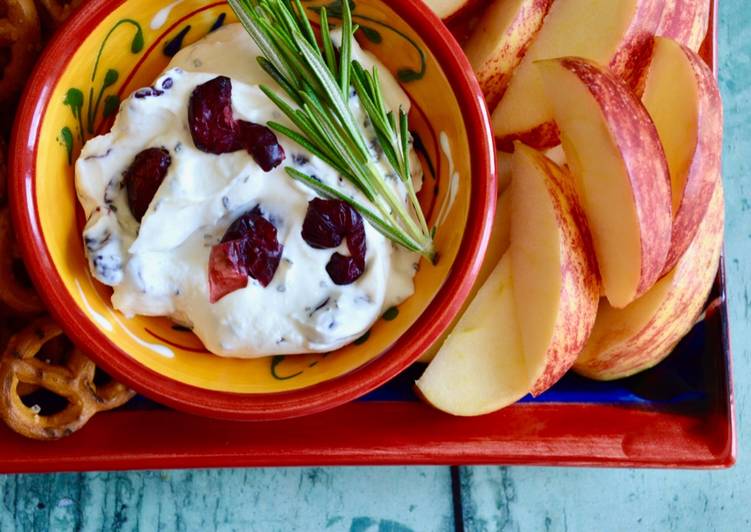 Cranberry and Rosemary Cheese Dip