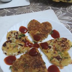 A picture of Mix veggies paneer pancake.