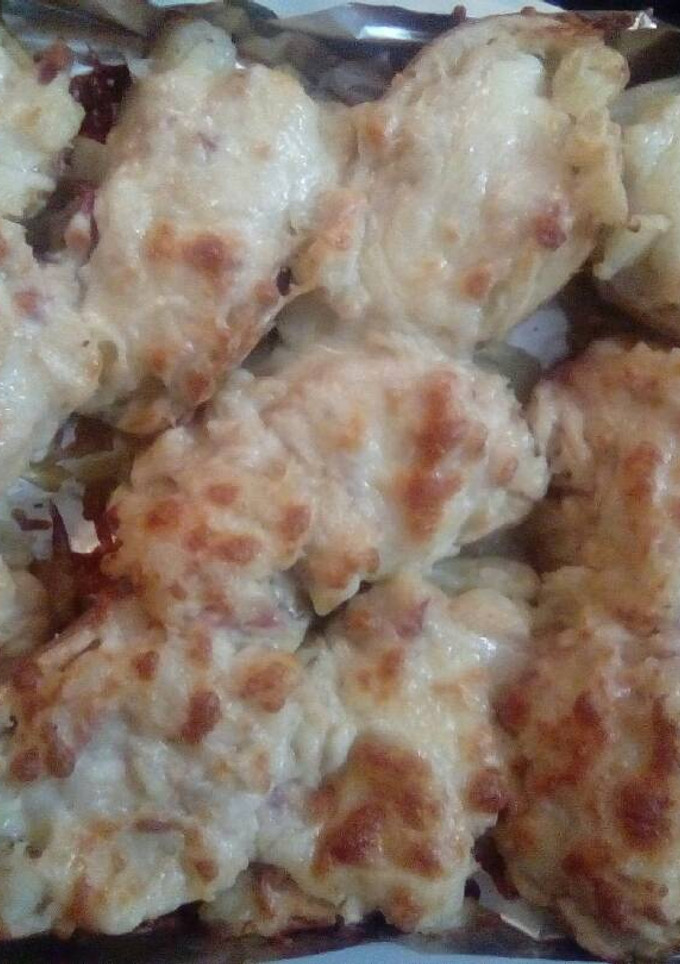 Una foto de Patatas rellenas con beicon a la bechamel