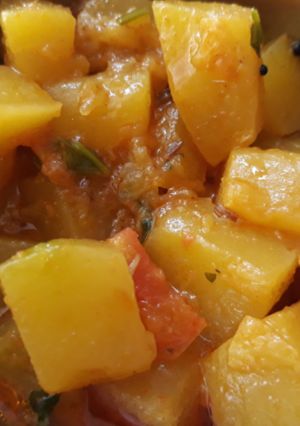 A picture of Kaddu ki Sabji.