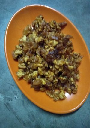 A picture of Egg bhurji.