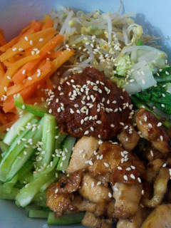 Foto resep Bibimbap versi Indonesia (bumbu tauco merah)