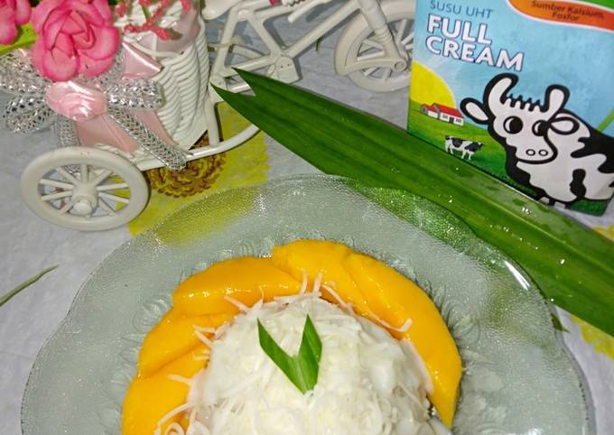 Mantan (mangga ketan) vla susu