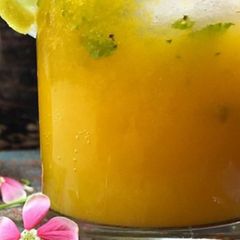 Mango mint mojito A picture of Mango mint mojito.
