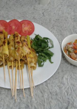 Foto resep Sate rempah sambel matah #festivalresepasia)