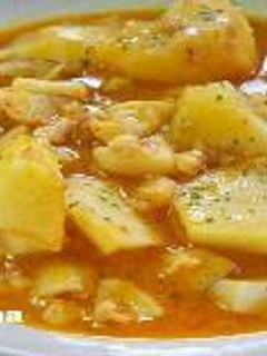 Una foto de Caldo de papas