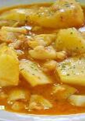 Una foto de Caldo de papas