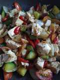 Pollo y verduras al wok
