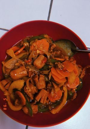 Foto resep Tumis sosis paprika