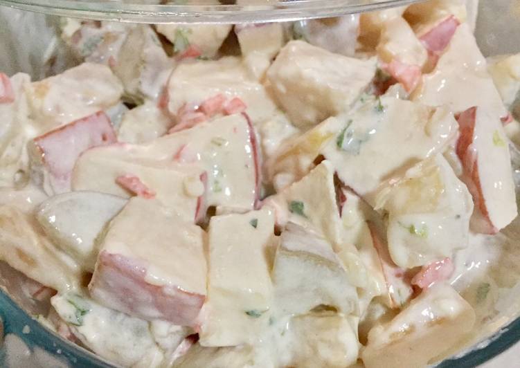 Recipe of Yummy Creamy Potato Apple Salad