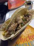 Tortilla wrap de solomito de cerdo