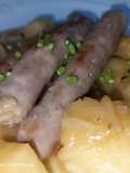 Salchichas frescas con vino amontillado