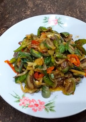 Foto resep Oseng Ikan Peda + Terong Bulat