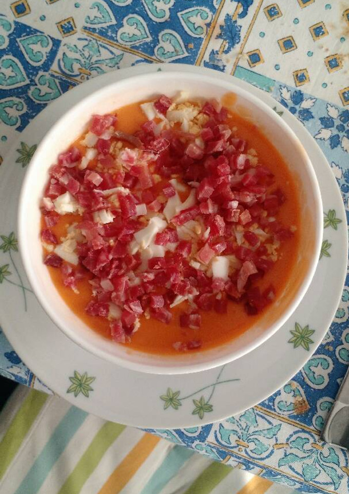 Una foto de Salmorejo de la abuela