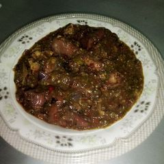 A picture of Rich okro soup.