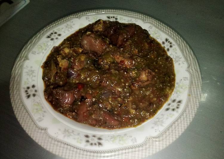 Rich okro soup