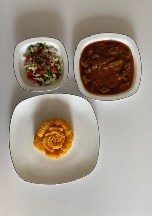عکسی از دستور 💛خورش بامیه 💛