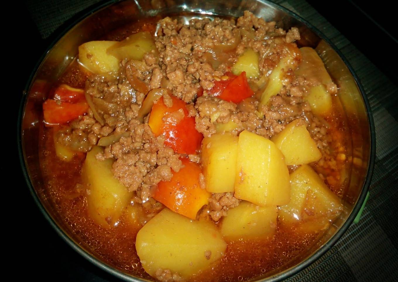 Semur daging cincang ala mama ce tintin