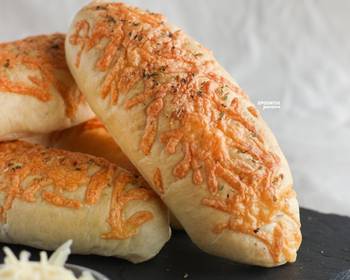 Without Fail Prepare Recipe Cheesy Bread with Homemade Pizza Dough Delicious