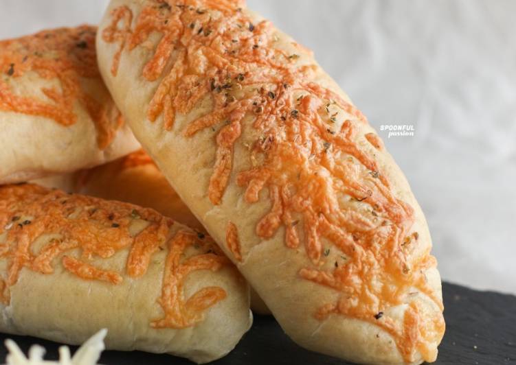 Recipe: Appetizing Cheesy Bread [with Homemade Pizza Dough]