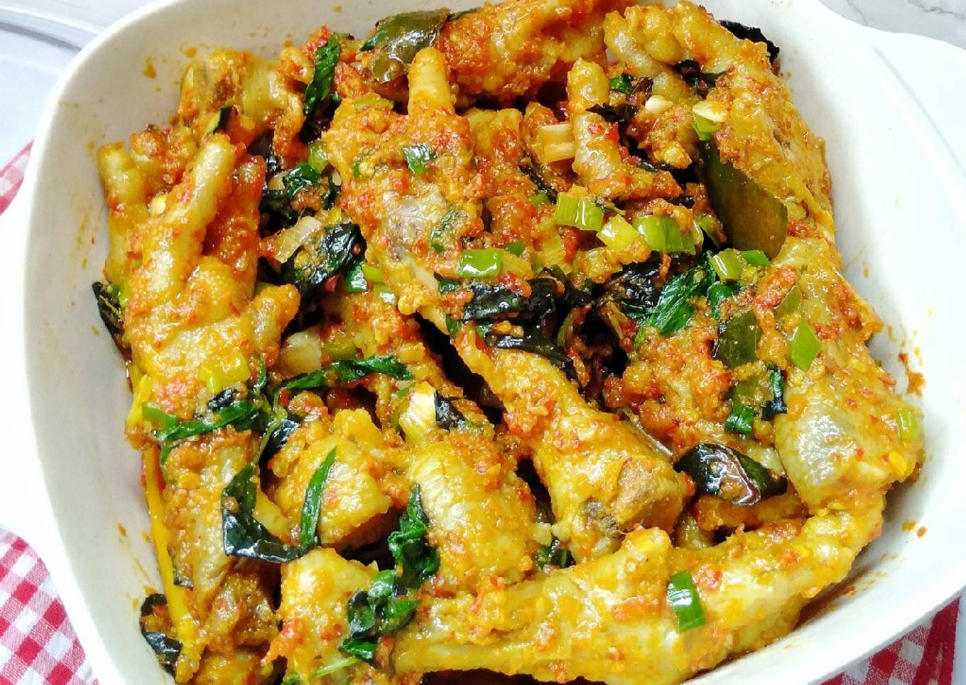 Ceker ayam rica rica
