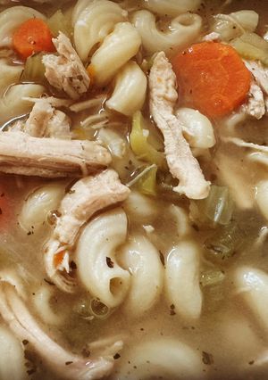 A picture of Homemade Chicken Noodle Soup.